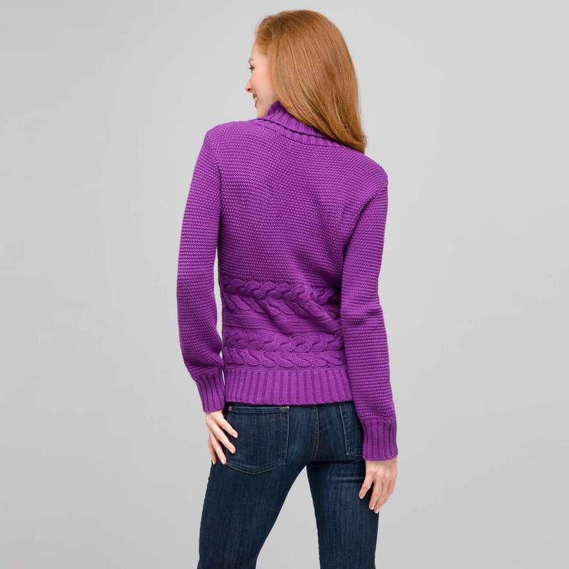 Cotton Turtleneck Sweater, Meadow Violet, large image number 1